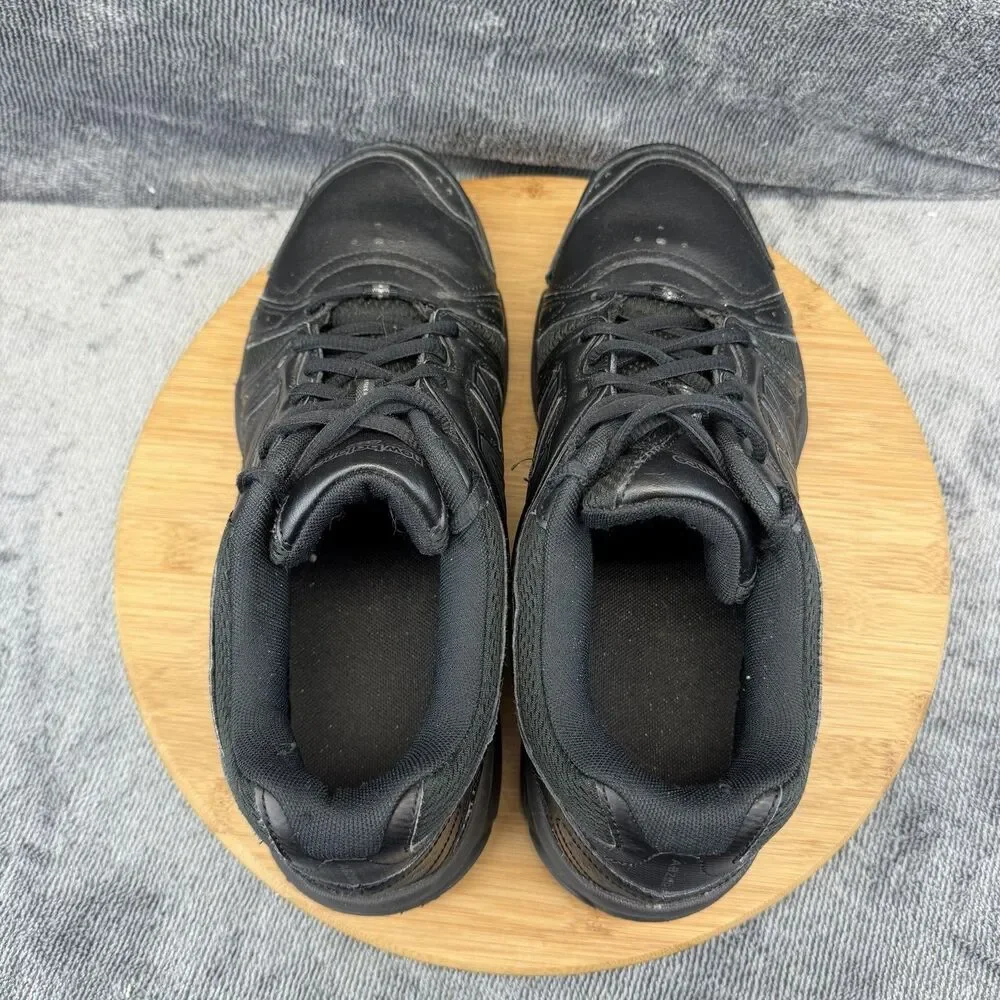 New Balance 519 Shoes Mens Size 10.5 Black Leather Athletic Sneakers MX519BK